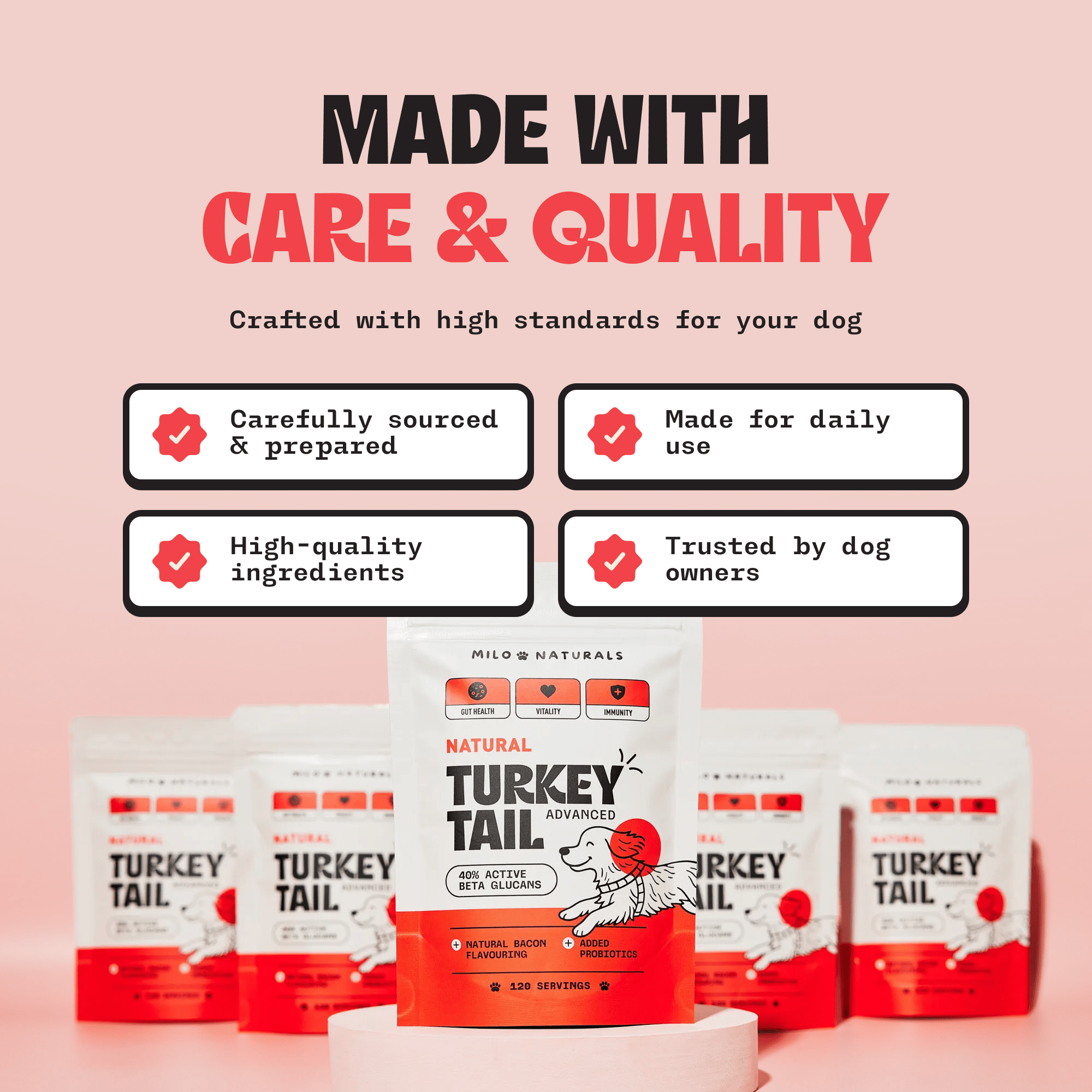 Milo Naturals - Turkey Tail Mushroom With Added Probiotics